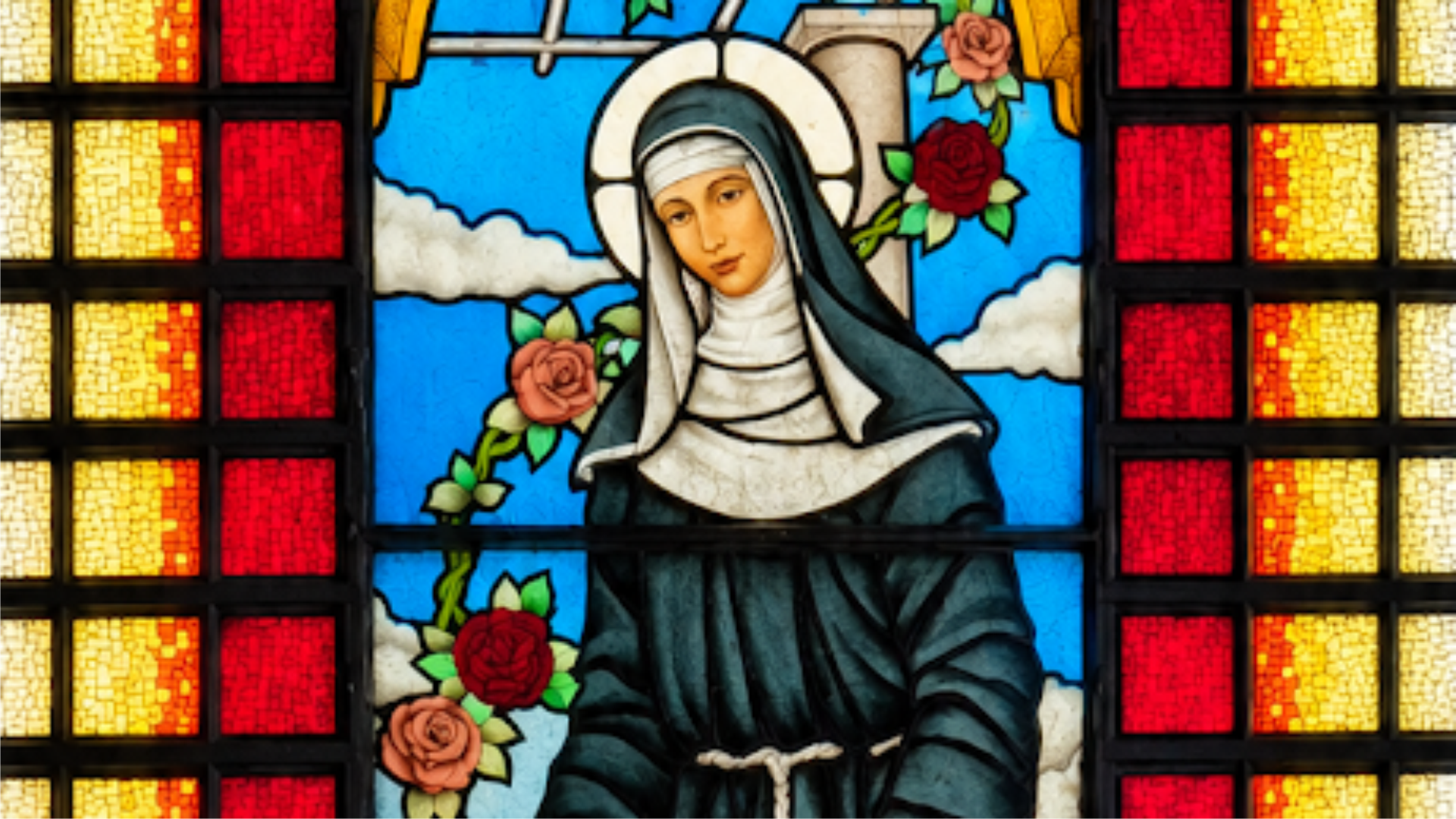 Vitral de Santa Rita de Cássia